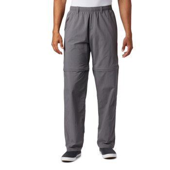 Columbia PFG Backcast Convertible, Pantalones Grises Para Hombre | 278340-GVW